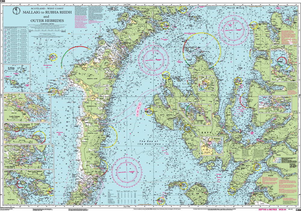 Imray Chart C66 Mallaig to Rudha Reidh and Outer Hebrides, foto 2 van 2