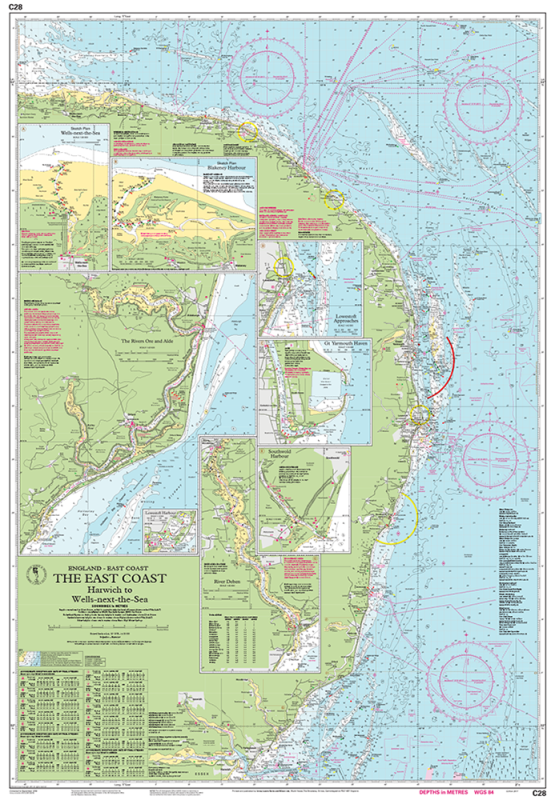Imray Chart C28 - The East Coast, foto 2 van 2