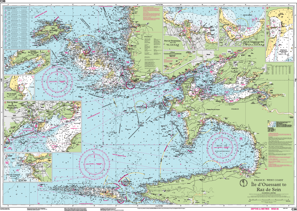 Imray Chart C36 Île d’Ouessant to Raz de Seine, foto 2 van 2