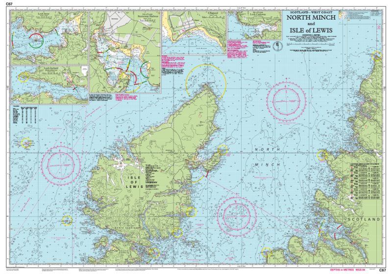 Imray Chart C67 North Minch and Isle of Lewis, foto 2 van 2