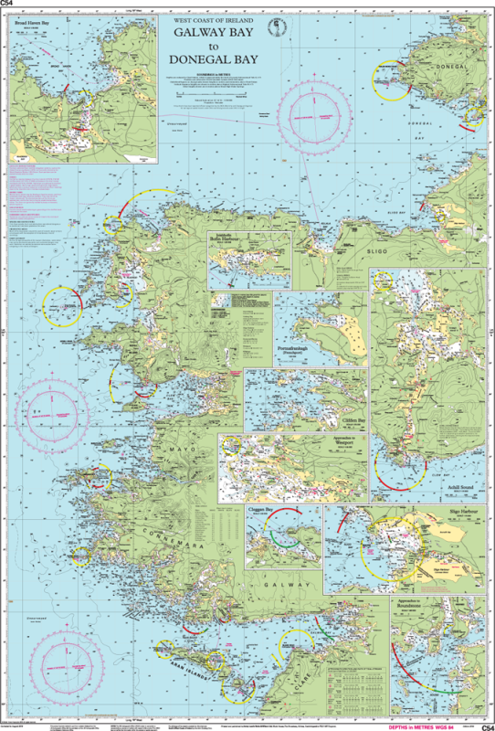 Imray Chart C54 Galway Bay to Donegal Bay, foto 2 van 2