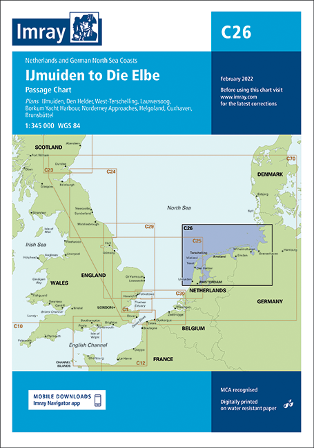 Imray Chart C26 IJmuiden-Elbe
