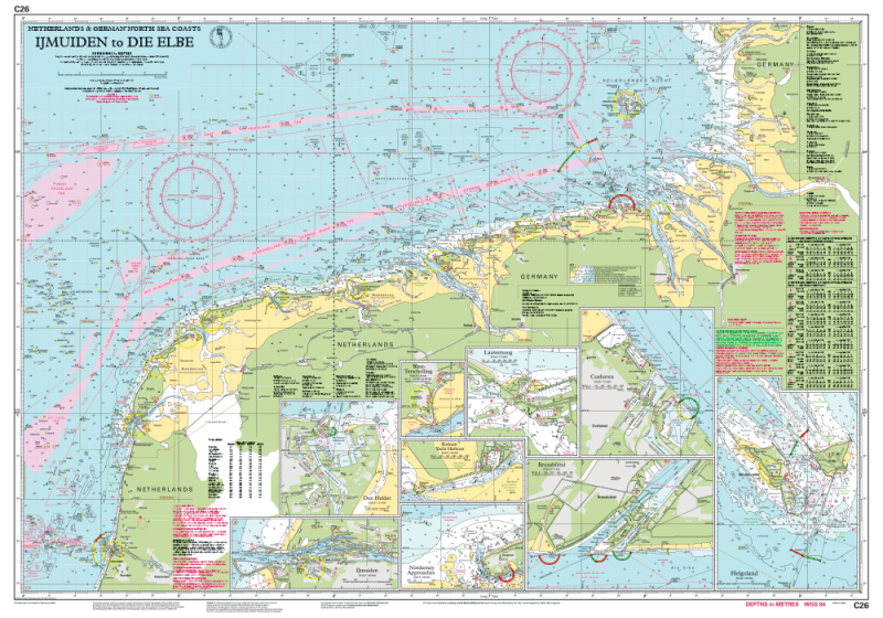 Imray Chart C26 IJmuiden-Elbe, foto 2 van 2