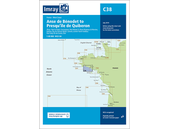 Imray Chart C38 Anse de Bénodet to Presqu'île de Quiberon