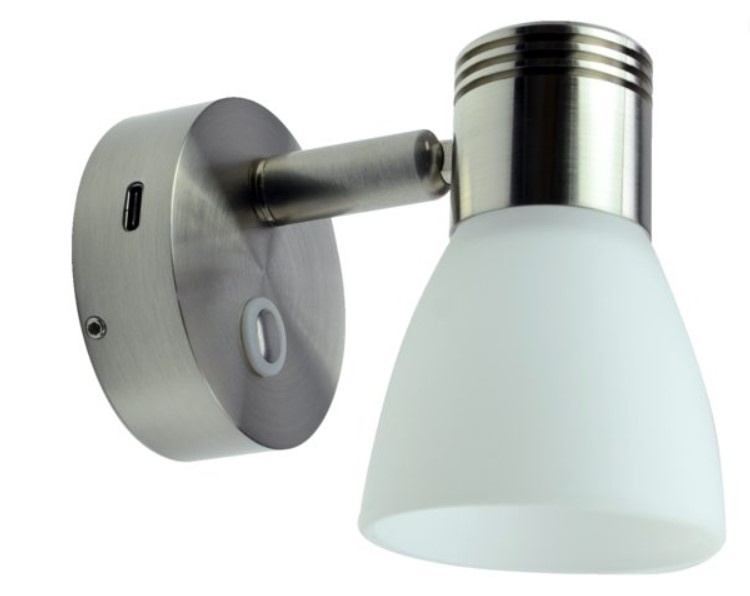 Talamex LED wandlamp dimbaar met USB-C snellader