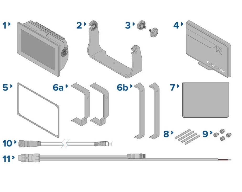 Raymarine AXIOM+9 RV , 9" Multifunctioneel display met geïntegreerde RealVision 3D, 600W sonarmodule, zonder transducer