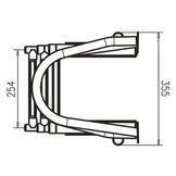 Talamex Zwemtrap telescopisch en opklapbaar met handgrepen RVS