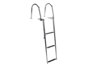 Talamex Zwemtrap telescopisch en opklapbaar met handgrepen RVS