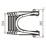 Talamex Zwemtrap telescopisch en opklapbaar met handgrepen RVS