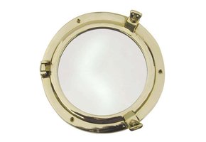 Flyer-Gifts Patrijspoort spiegel messing ø 20 cm