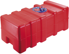 Allpa Kunststof inbouw brandstoftank 33l, 500x350x230mm met flensplaat