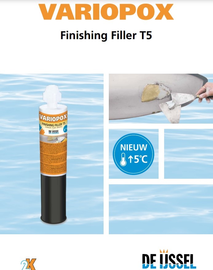 De ijssel Variopox Finish Filler T5 wit set 150ml