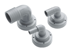 Vetus Slangaansluiting, Ø 16 mm, haaks t.b.v. vaste tanks