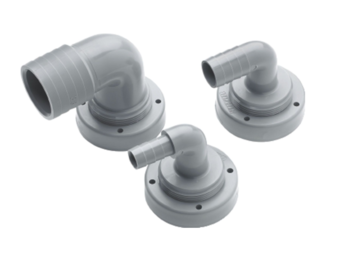 Vetus Slangaansluiting, Ø 16 mm, haaks t.b.v. vaste tanks