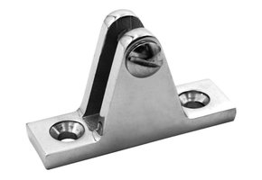 Talamex RVS dekplaat 90° met schroef buiskapbeslag