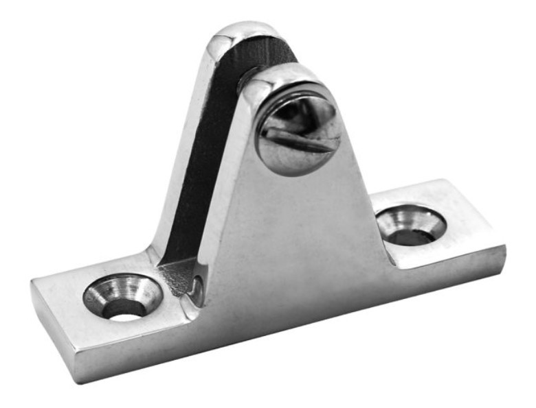 Talamex RVS dekplaat 90° met schroef buiskapbeslag