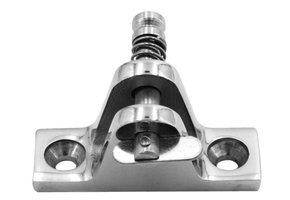 Talamex RVS dekplaat 90° met dropnose pin buiskapbeslag