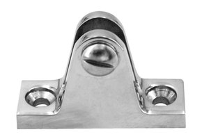 Talamex RVS dekplaat 80° met schroef buiskapbeslag