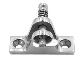 Talamex RVS dekplaat 80° met dropnose pin buiskapbeslag