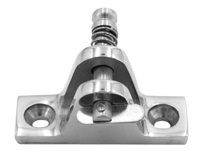 Talamex RVS dekplaat 80° met dropnose pin buiskapbeslag