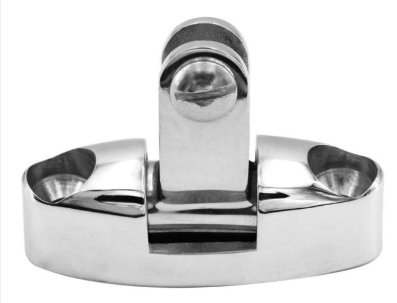 Talamex RVS dekscharnier met schroef buiskapbeslag