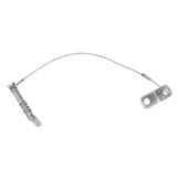 Talamex Dropnose pin RVS met kabel en montageplaat buiskapbeslag