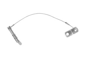 Talamex Dropnose pin RVS met kabel en montageplaat buiskapbeslag