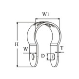 Talamex RVS buisadapter small buiskapbeslag