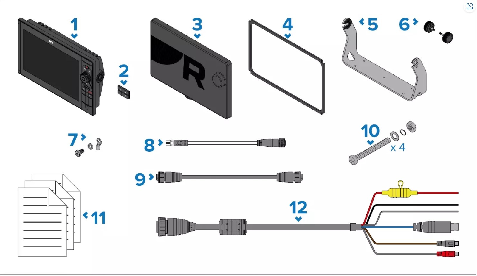 Raymarine AXIOM2 Pro 9 S, HybridTouch 9" Multifunctioneel display met geïntegreerde High CHIRP Conical Sonar voor CPT-S transducers