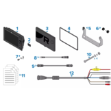 Raymarine AXIOM2 Pro 12 RVM, HybridTouch 12" Multifunctioneel display met geïntegreerde 1kW Sonar, DV, SV en RealVision 3D Sonar en Mediterranean LightHouse kaart