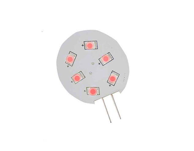 Båtsystem 6 SMD G4 LED zijinsteek 8-30V rood