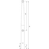 Plastimo Scepter 45 cm 1 doorvoer
