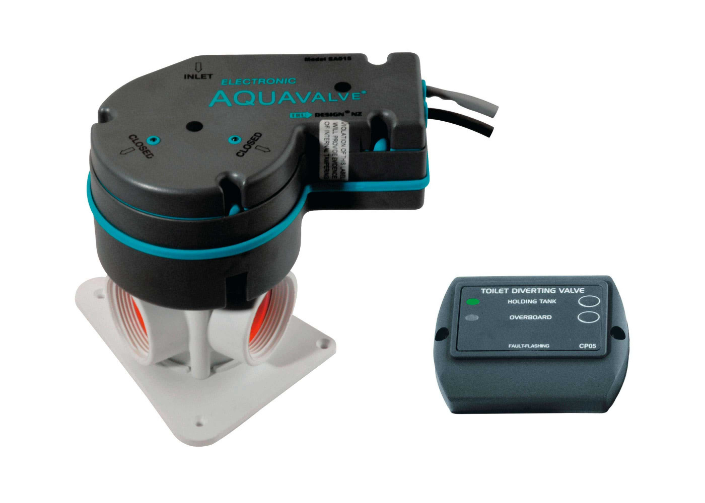 Trudesign 3-weg kraan elektronisch / handmatig Aquavalve