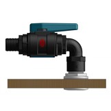 Trudesign Verbinder met binnen- en buitendraad 90°