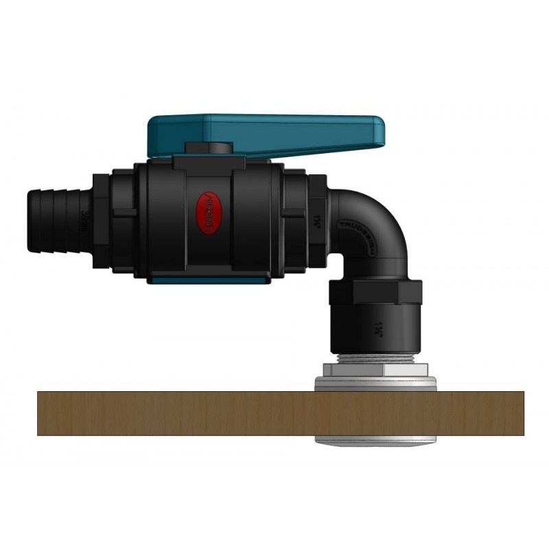 Trudesign Verbinder met binnen- en buitendraad 90°