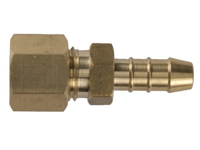 Talamex Koppeling messing 8mm knel x 8mm slangpilaar