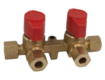 Talamex Rechte gaskraan dubbel