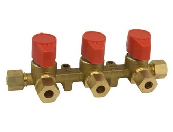 Talamex Rechte gaskraan driedubbel