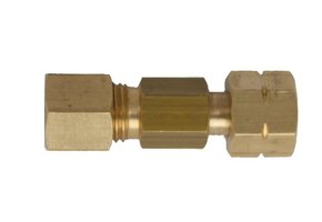 Talamex messing koppeling recht met ¼"links binnendraad