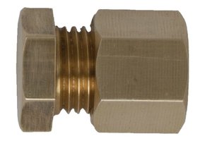 Talamex messing eindstop 8 mm koperen leiding