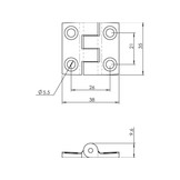Talamex Nylon scharnieren