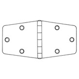 Talamex Scharnier RVS dikte 2 mm