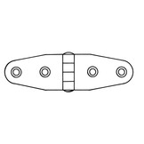 Talamex Scharnier RVS dikte 2 mm