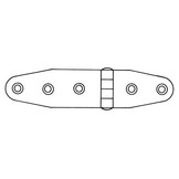 Talamex Scharnier RVS dikte 2 mm