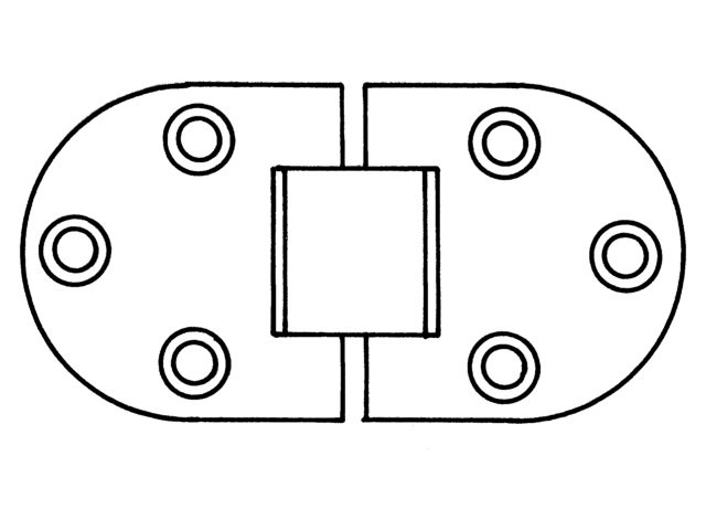 Talamex Scharnier RVS dikte 1,5 mm, foto 3 van 5