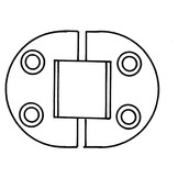 Talamex Scharnier RVS dikte 1,5 mm