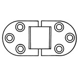 Talamex Scharnier RVS dikte 1,5 mm