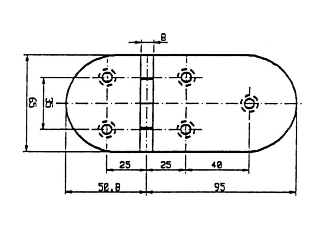 Talamex Scharnier 145,8 x 65 mm, foto 2 van 2