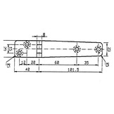 Talamex Scharnier 141,5 x 29 mm