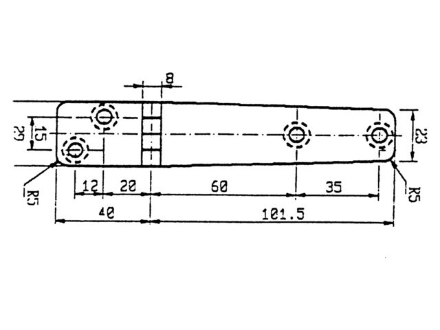 Talamex Scharnier 141,5 x 29 mm